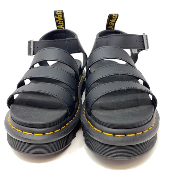 Dr Martens NWOT Black Blaire Hyrdro Leather Platform Strap Sandals. - Picture 5 of 14